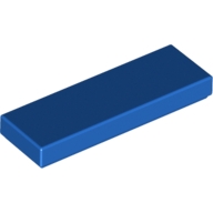 Lego destička 1x3 hladká, modrá (4587840)